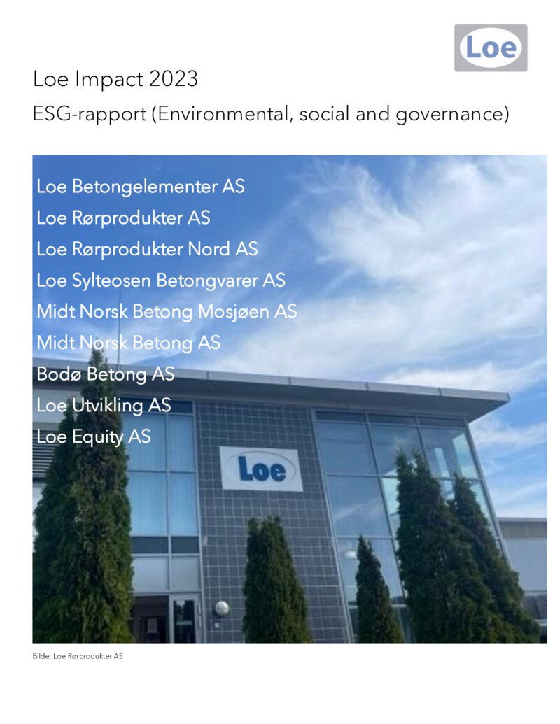 ESG rapport - Loe Impact 2023