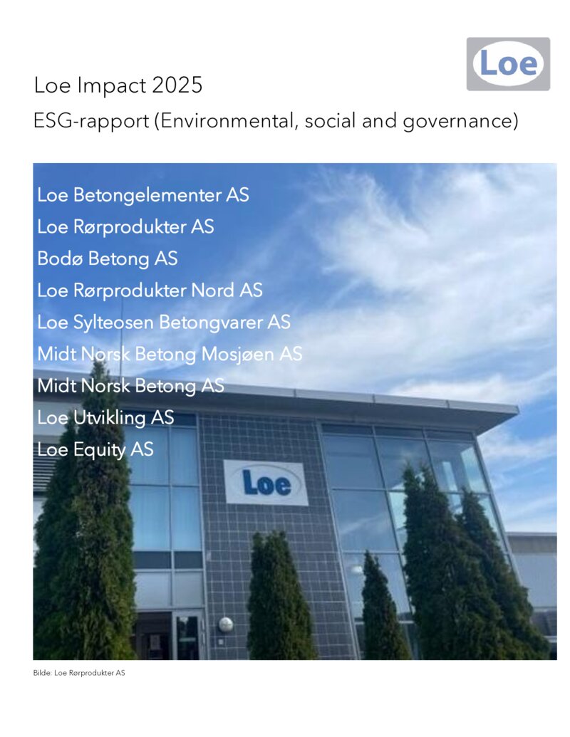 ESG rapport - Loe Impact 2025