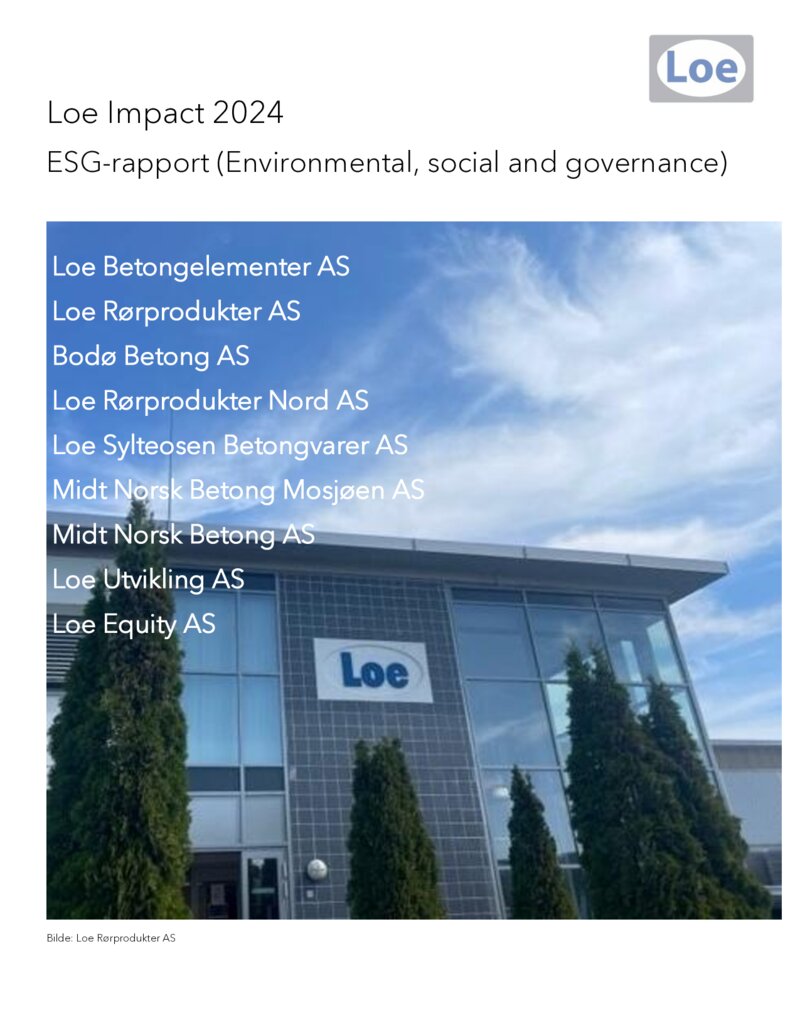 ESG rapport - Loe Impact 2024