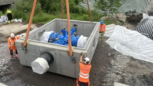 Loe Rørprodukter - stor firkantkum til FV353 Bamble kommune