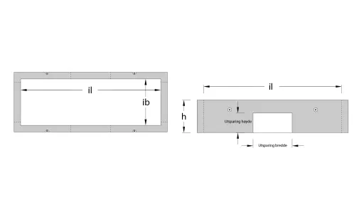 Loe Rørprodukter_Skisse-2D_TK3 - Plan og snitt