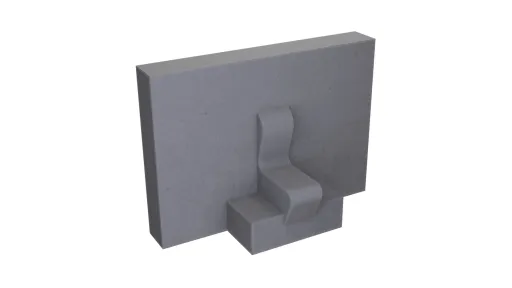 Loe Rørprodukter_SKISSE-3D_Forankringsplate type 2
