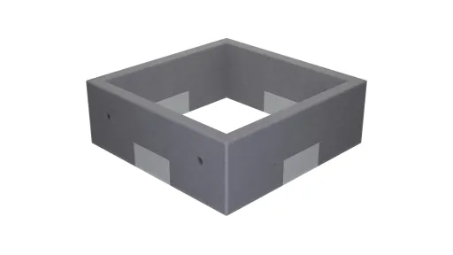 Loe Rørprodukter_SKISSE-3D_TK 2000 Bunndel