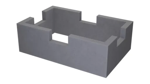 Loe Rørprodukter_SKISSE-3D_TK4 Bunndel