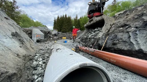 Loe Rørprodukter - flerrørsgrøft i Østfold med miljøfokus