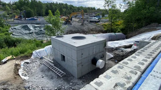 Loe Rørprodukter - stor firkantkum til FV353 Bamble kommune