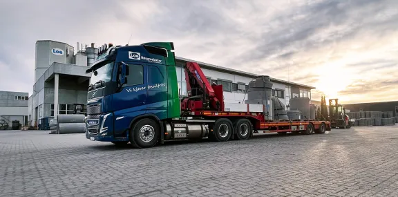Loe Rørprodukter - fossilfri transport til byggeplass