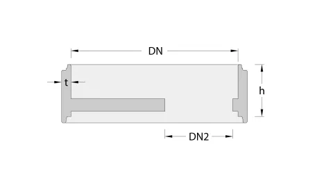 Loe Rørprodukter_Skisse-2D_Mellomdekkering