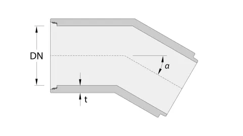 Loe Rørprodukter_Skisse-2D_ig Flexibend-Falsrør