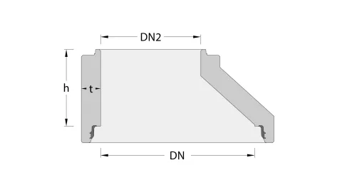 Loe Rørprodukter_Skisse-2D_ig Kjegle_E
