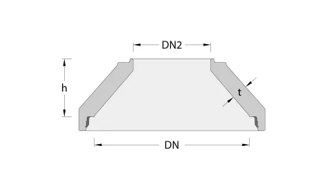 Loe Rørprodukter_Skisse-2D_ig Kjegle_S