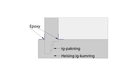 Loe Rørprodukter_Skisse-2D_ig Kumbunn_detalj bunnstøp