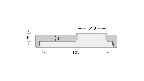 Loe Rørprodukter_Skisse-2D_ig Topplate_E