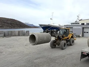 Bodø Betong_Lager og lasting av betongrør