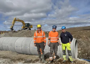 Loe Rørprodukter - Flybekken Valdres lavkarbonbetong 80