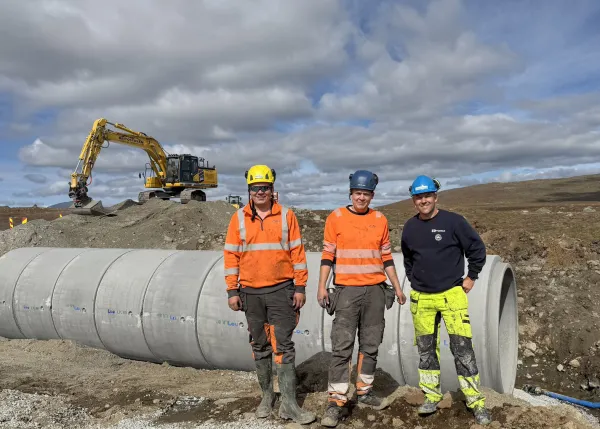 Loe Rørprodukter - Flybekken Valdres lavkarbonbetong 80