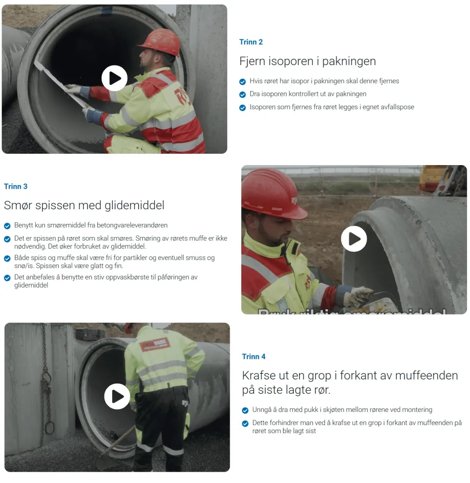 Loe Rørprodukter - ny digital leggeanvisning Basal